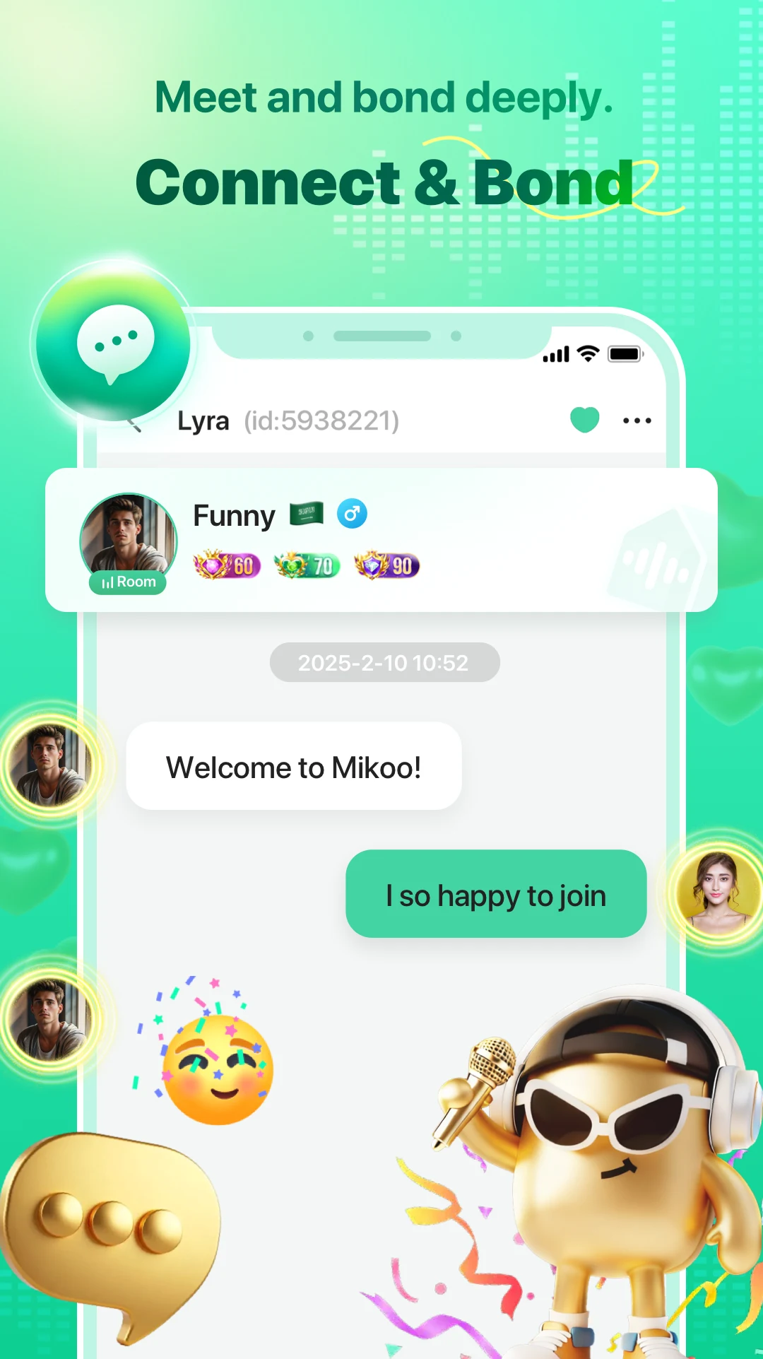 Mikoo - Voice Chat & Play Room screenshot